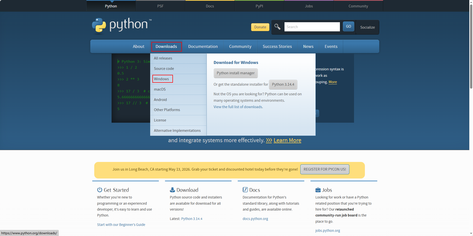 下载Python